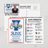 5 linx logo van mojisola een gbadamosi okubule age briefkaart (Voorkant / Achterkant)