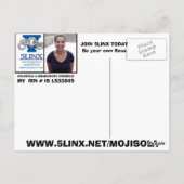 5 linx logo van mojisola een gbadamosi okubule age briefkaart (Achterkant)