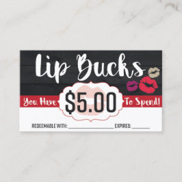 $5 Lip Bucks Kortingskaartje