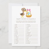 5 Little Ducks Baby Trivia | Word Scramble Kaart (Voorkant)
