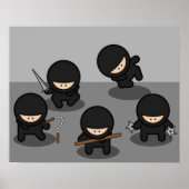 5 Little ninjas Poster (Voorkant)