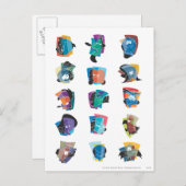 # 5 LOONEY TUNES™ foto op Briefkaart (Voorkant / Achterkant)