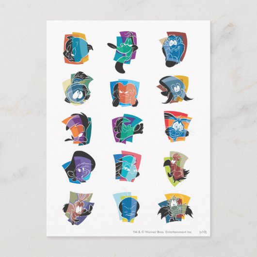 # 5 LOONEY TUNES™ foto op Briefkaart (Voorkant)