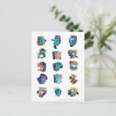 # 5 LOONEY TUNES™ foto op Briefkaart (Staand voorkant)