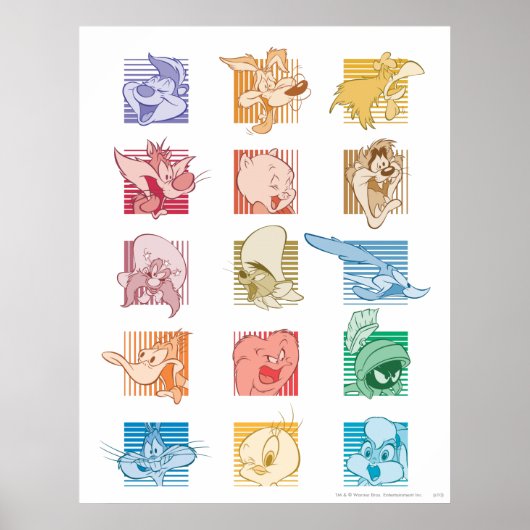 # 5 LOONEY TUNES™ foto op Poster (Voorkant)