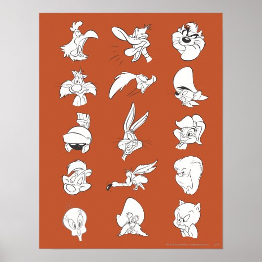 # 5 LOONEY TUNES™ foto op Poster (Voorkant)