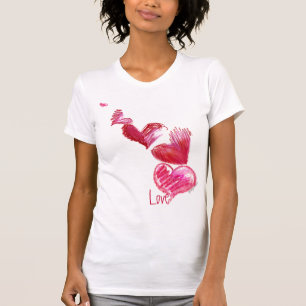 5 Love Hearts Tower Tshirt Kleding