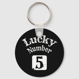 5 - Lucky Number 5 Luck Sleutelhanger