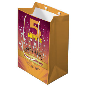 5 Maanden Herstel Jubileum Vet Numeriek Medium Cadeauzakje