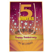 5 maanden herstel Jubileum vetgetal Medium Cadeauzakje (Achterkant)