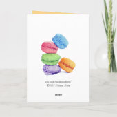 5 Macarons Birthday-kaart Kaart (Achterkant)