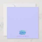 5 Macarons Birthday Uitnodiging (Achterkant)