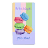 5 Macarons Bookplate Label (Voorkant)