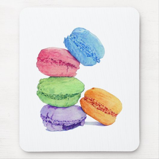 5 Macarons Mousepad Muismat (Voorkant)