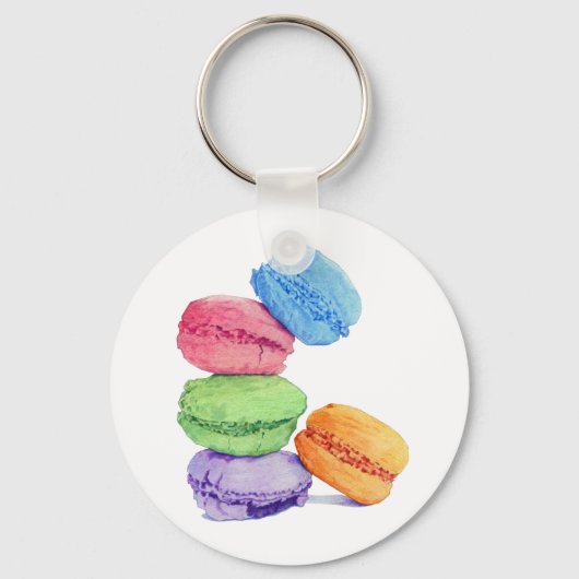5 Macarons Sleutelhanger (Voorkant)