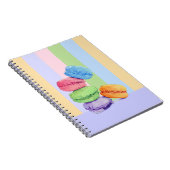 5 Macarons stripes notebook Notitieboek (Rechterzijde)