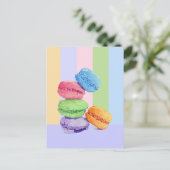 5 Macaronstrips Briefkaart (Staand voorkant)