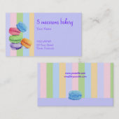 5 Macaronstroken Bakkerij Visitekaartje (Voorkant / Achterkant)