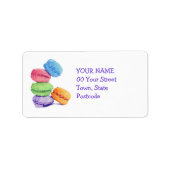 5 Macaroons Adres Etiket (Voorkant)