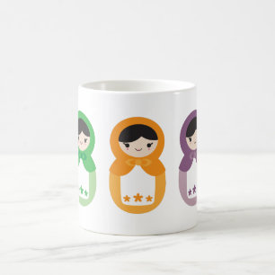 5 Matryoshka Sweethearts Koffiemok