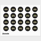 5 Mayonnaise Jars Funny Cinco De Mayo Ronde Sticker (Vel)