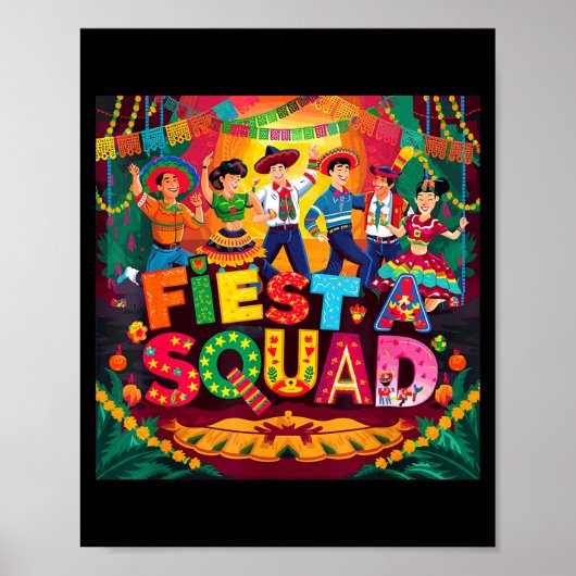 5 mei kostuum pancho fiesta squad man van poster (Voorkant)