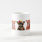 5 Mexicaans Chihuahuas hondenmoeder papa verjaarda Koffiemok (Center)