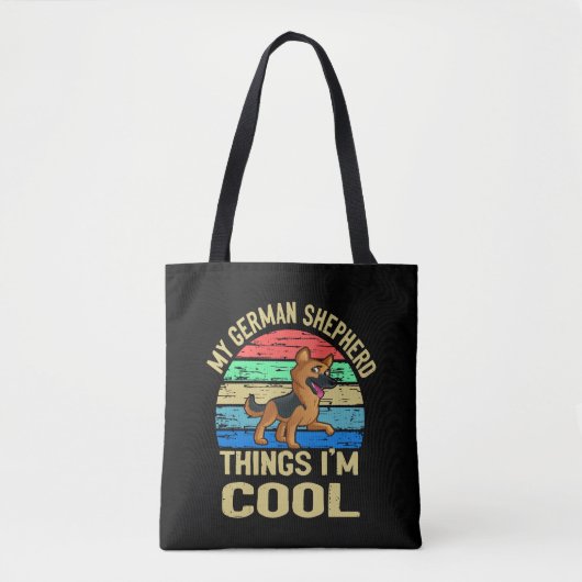 5 Mijn Duitse Herder Ding Ik ben Cool  Tote Bag (Voorkant)