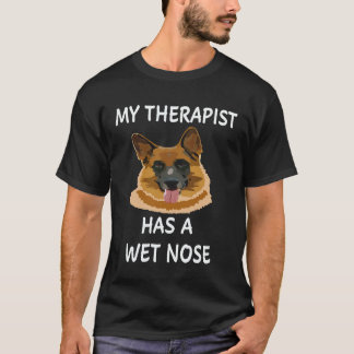 5 Mijn therapeut heeft een Duitse herder met een n T-shirt