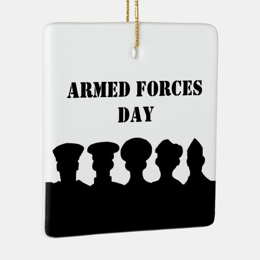 5 Militaire afdelingen Silhouettes Ornament (Rechts)