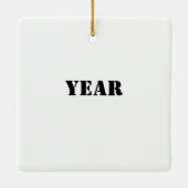 5 Militaire afdelingen Silhouettes Ornament (Achterkant)