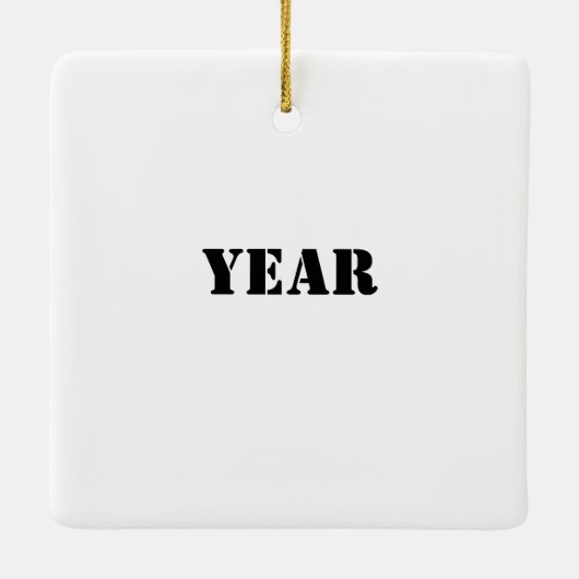 5 Militaire afdelingen Silhouettes Ornament (Achterkant)