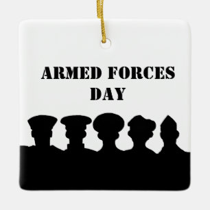 5 Militaire afdelingen Silhouettes Ornament