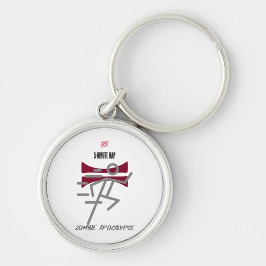 5-minuten dutje = Zombie Apocalypse Sleutelhanger (Voorkant)
