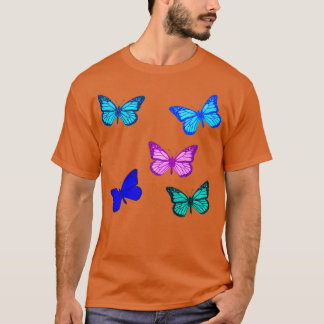 5 Monarch Butterfly-stickers T-shirt