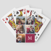 5 Monogram fotogalerijkleur Pokerkaarten (Achterkant)