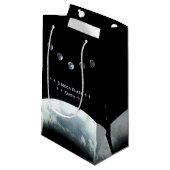 5 Moon Phase Earth in Space Klein Cadeauzakje (Voorkant Gekanteld)