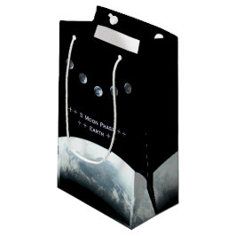 5 Moon Phase Earth in Space Klein Cadeauzakje