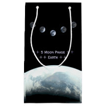 5 Moon Phase Earth in Space