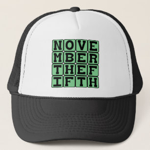 5 november, Guy Fawkesdag Trucker Pet