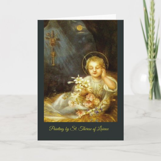 5 Novena van de dag het Schilderen Baby Jesus St. Kaart (Voorkant)