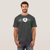 5 Numerologie geïnspireerde mannen basic T-shirt (Voorkant volledig)