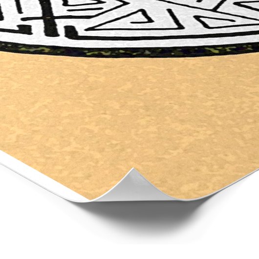 5 oplossingen vormen een ontwerp poster (Hoek)