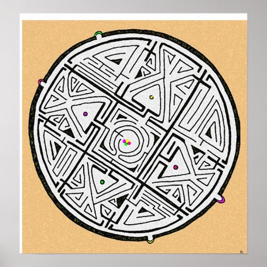 5 oplossingen vormen een ontwerp poster (Voorkant)