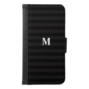 5 Optie Modern Monogram zwart Stripes Hoesje-Mate Samsung Galaxy S6 Portemonnee Hoesje