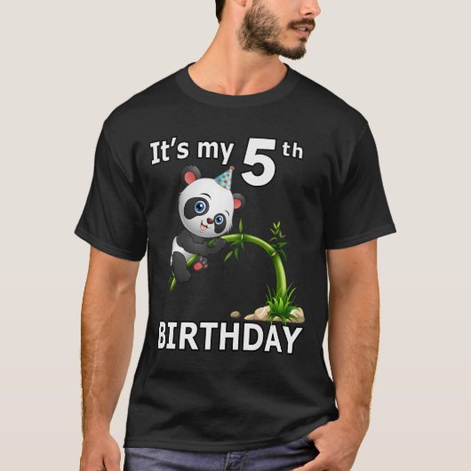 5 Panda 5de Py Dier Panda T-shirt (Voorkant)