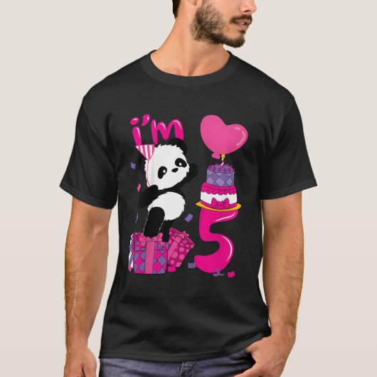 5 Panda T-shirt (Voorkant)