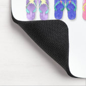 5 paren Teenslippers Mousepad Muismat (Hoek)