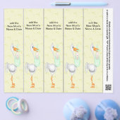 5 per blad bladwijzer gunsten voor baby shower fee flyer (Enkel)