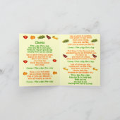 5 per dag Fruit - Sample grootte notitiekaart (Binnen)